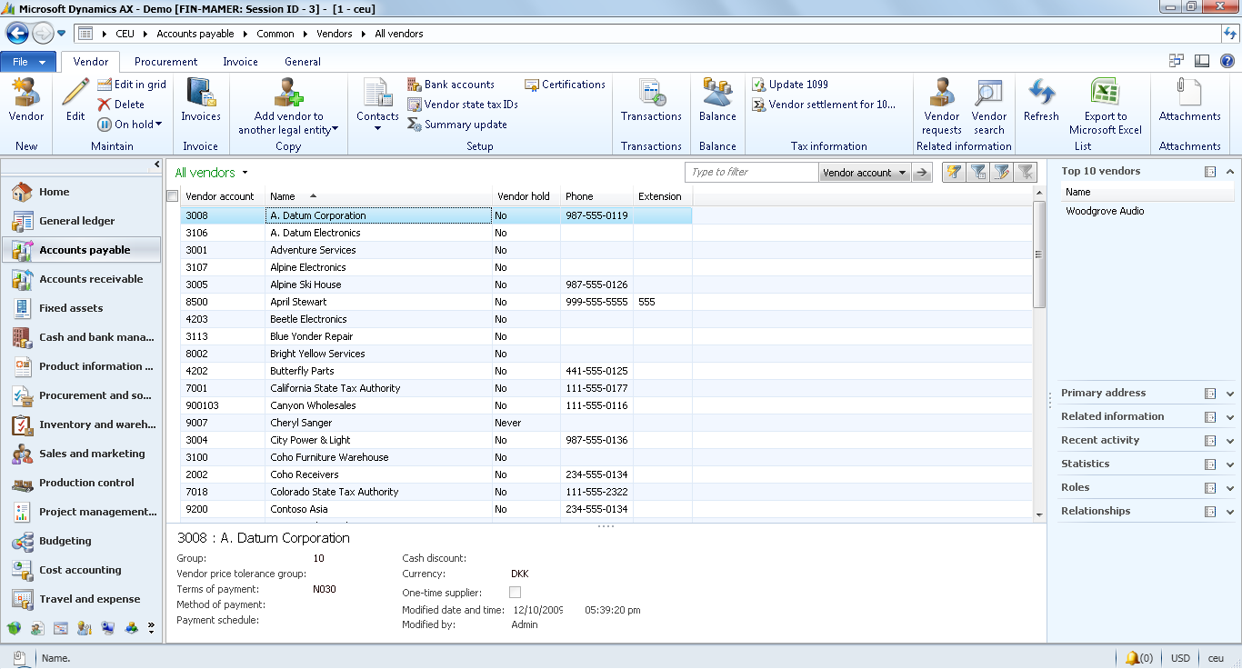 Microsoft Dynamics Ax 2012 R2 Demo Vm