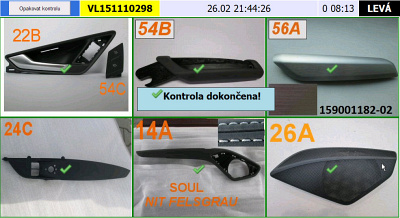 Obr. 3: Příklad obrazovky kontroly Obr. 3: Příklad obrazovky kontroly