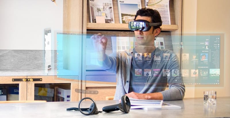 Headsety jako HTC VIVE XR Elite umouj kombinovat virtuln prvky s relnm svtem. Zdroj: archiv HTC