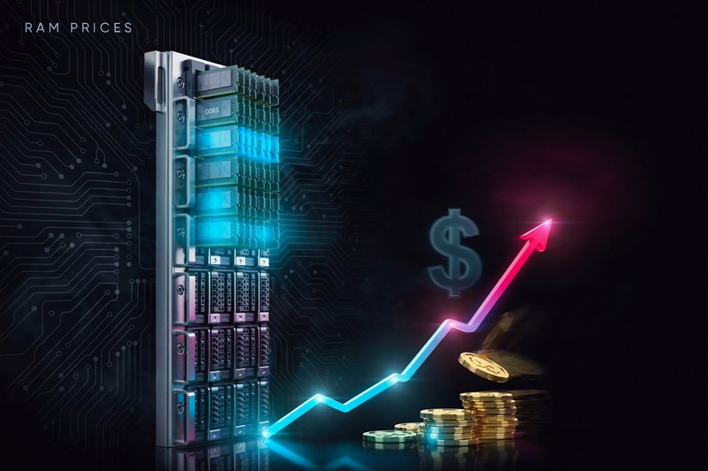 Cena pamětí pro datacentra je až 10× vyšší než před rokem