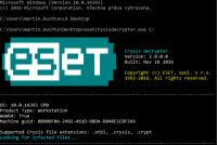 ESET vytvoil deifrovac nstroj pro ransomware Crysis
