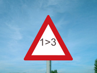 1 > 3