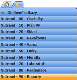 Obr. 1: COMES menu s pehledem implementovanch funknost