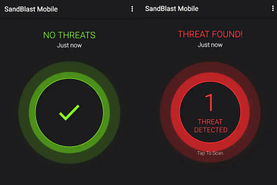 Nov verze een SandBlast Mobile pro ochranu mobilnch zazen