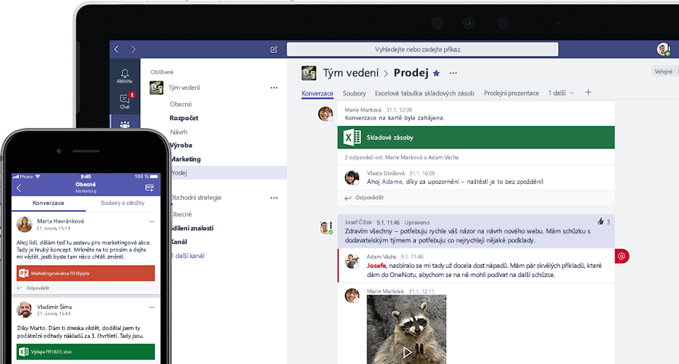 Nov funkce chatovac aplikace Microsoft Teams