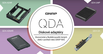 Nové diskové adaptéry QNAP