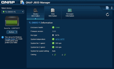 QNAP JBOD Manager