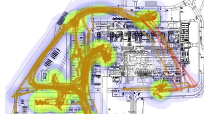 Obr. 3: pagetov diagram z RTLS systmu