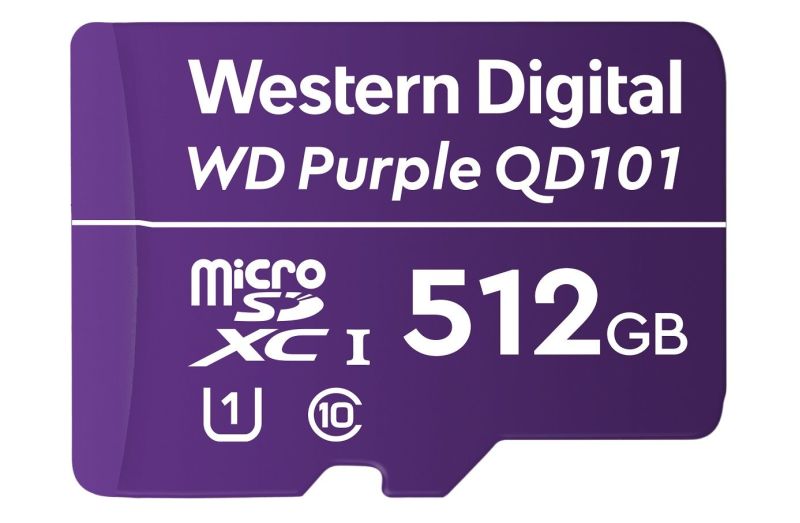 Ultra odoln pamov karty microSD WD Purple uren pro AI a chytr 4K video