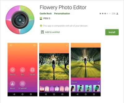 Flowery Photo Editor