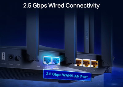 2.5 Gbps Wired Connectivity