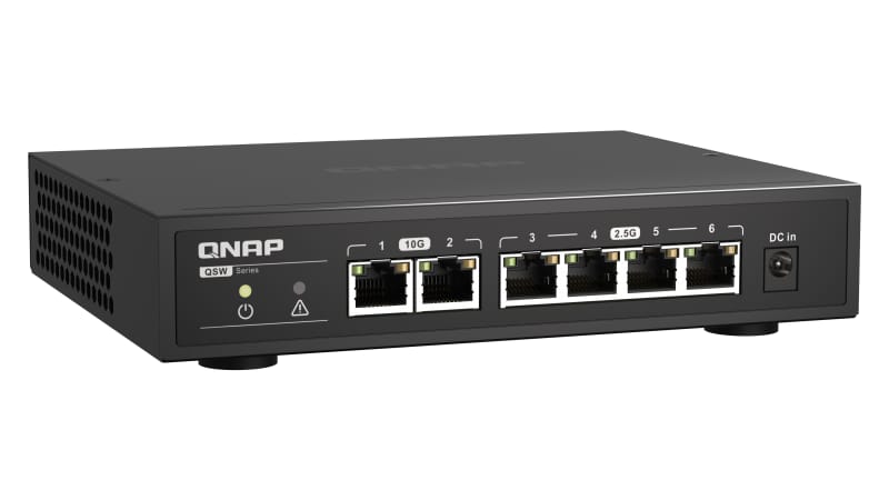 Nová řada 6portových neřízených switchů QNAP
