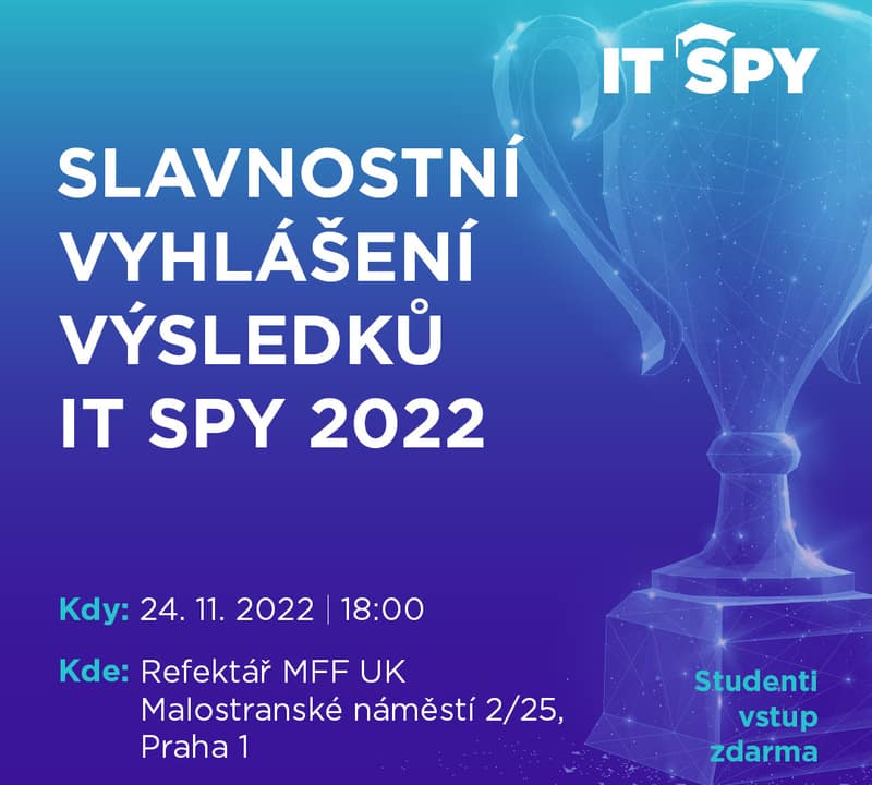 Slavnostn finle soute IT SPY 2022 uvidte ve streamu