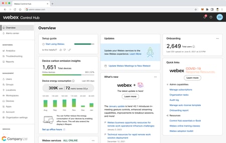 Webex Control Hub