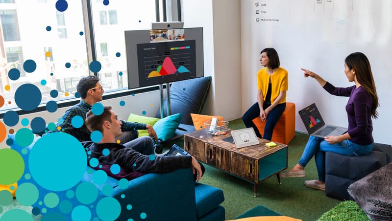 een pro videokonference Webex um sledovat uhlkovou stopu pipojench zazen