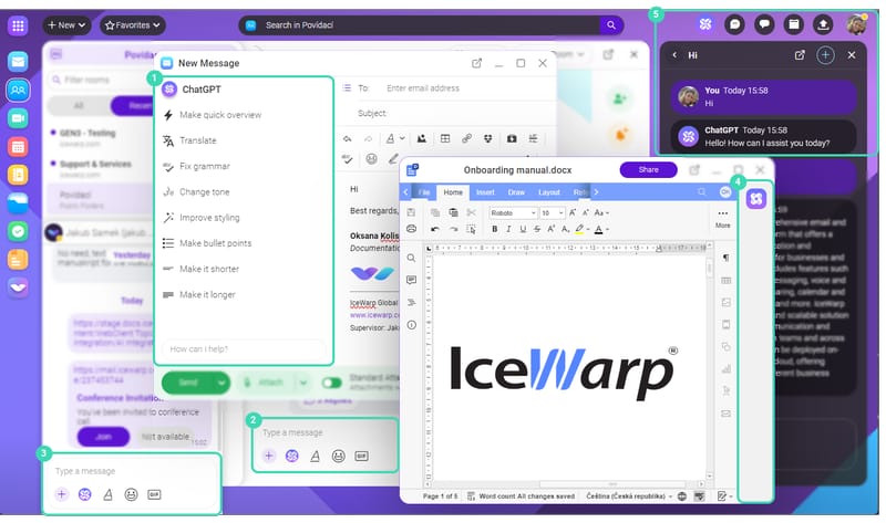 IceWarp Epos nabz integraci s ChatGPT, nov funkce a vylepenou mobiln aplikaci