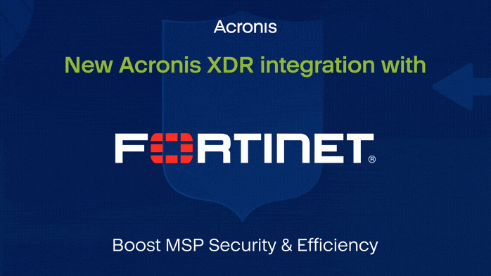Acronis integruje do sv platformy Cyber Protect Cloud firewall FortiGate