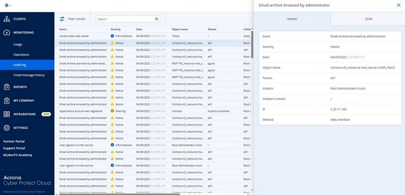 Archivace emailu