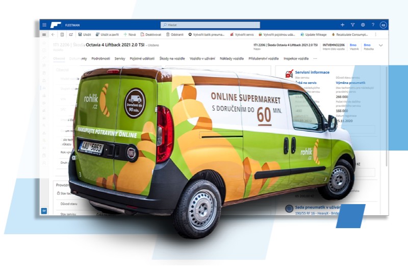 Český software Fleetman pomáhá Rohlíku se správou vozového parku