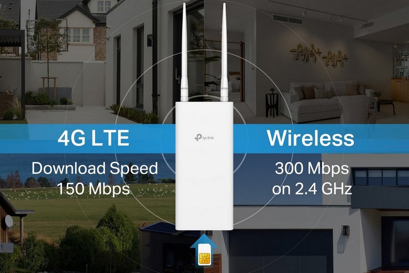 Venkovní Wi-Fi router s LTE připojením umožňuje různé typy instalace